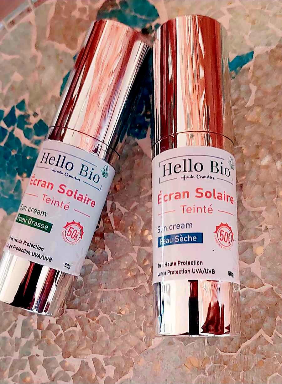 Ecran solaire teinté
